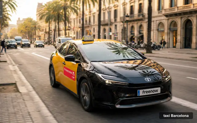 Freenow by Lyft, servicio de taxi en Barcelona