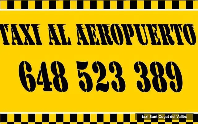 Taxi al aeropuerto, servei de taxi a Sant Cugat del Vallès