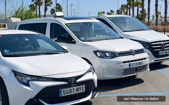 Taxi Vilanova RB. Taxi Vilanova i la Geltrú 24 horas., servei de taxi a Vilanova i la Geltrú